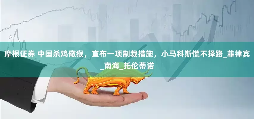 摩根证券 中国杀鸡儆猴，宣布一项制裁措施，小马科斯慌不择路_菲律宾_南海_托伦蒂诺